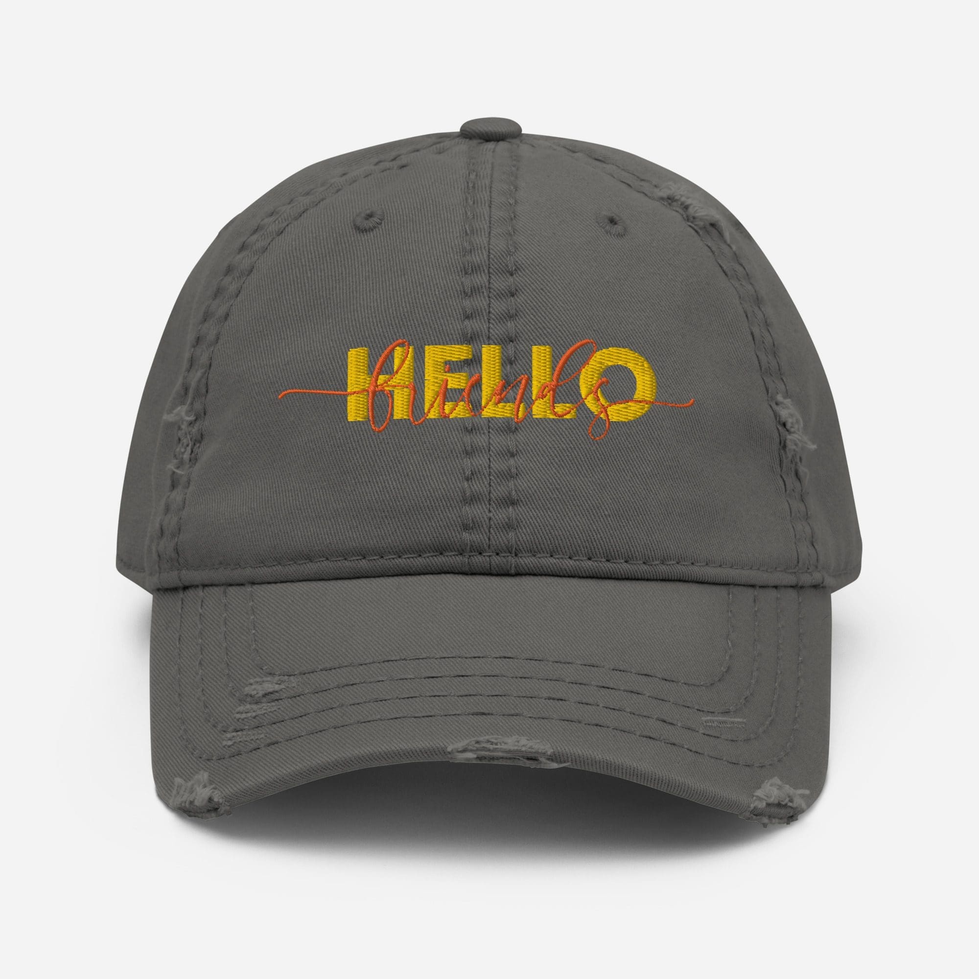 Distressed Hello Friends Hat - Image 4